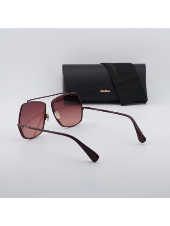 Max Mara ELSAPETITE MM0102 69F Butterfly Sunglasses - Bordeaux/Brown main image 6